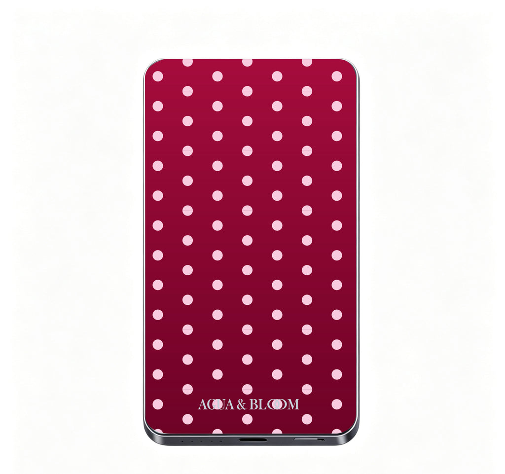 Pink Pop Burgandy Magnetic Power Bank