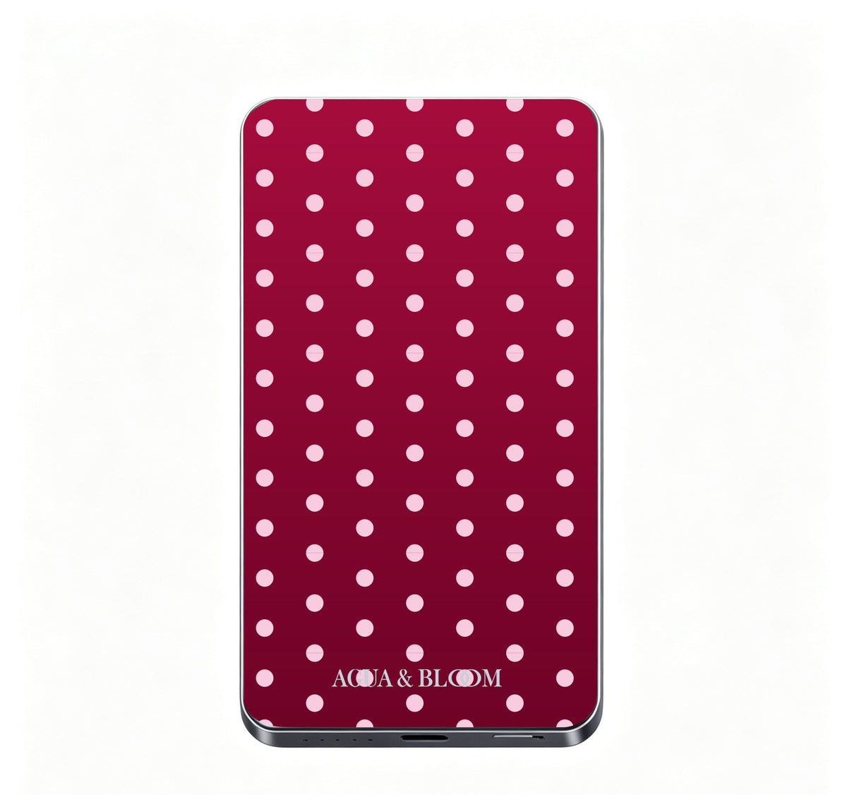 Pink Pop Burgandy Magnetic Power Bank