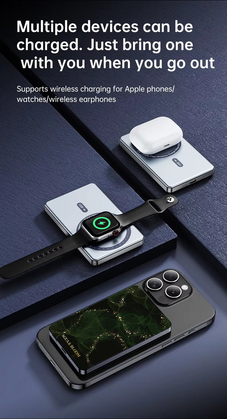 Aura Green Magnetic Power Bank