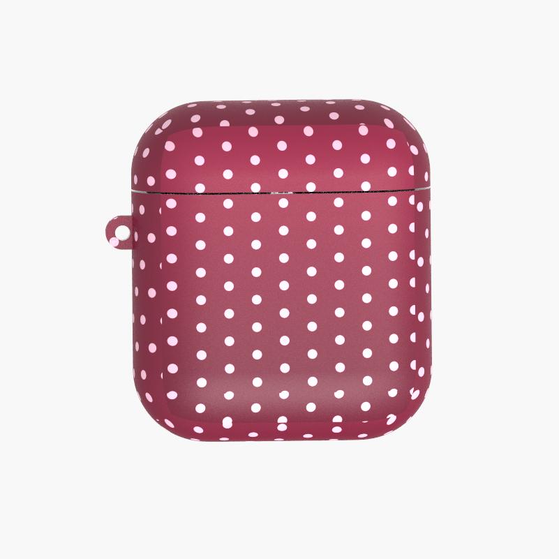 Pink Pop Burgandy AirPods Case