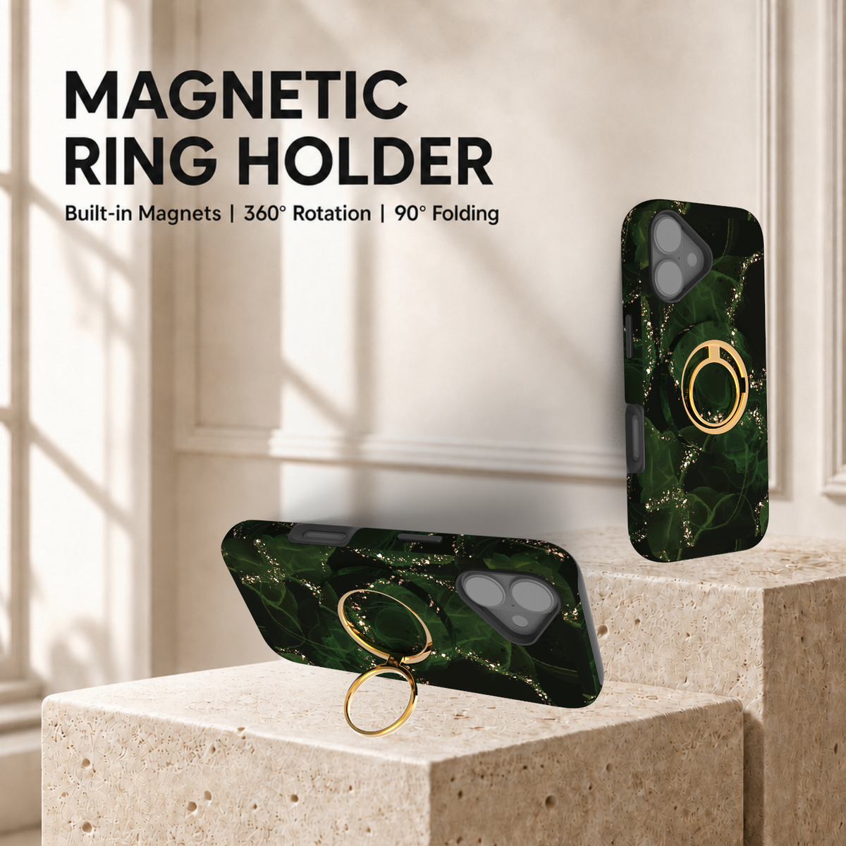 Aura Green Magnetic Ring Holder