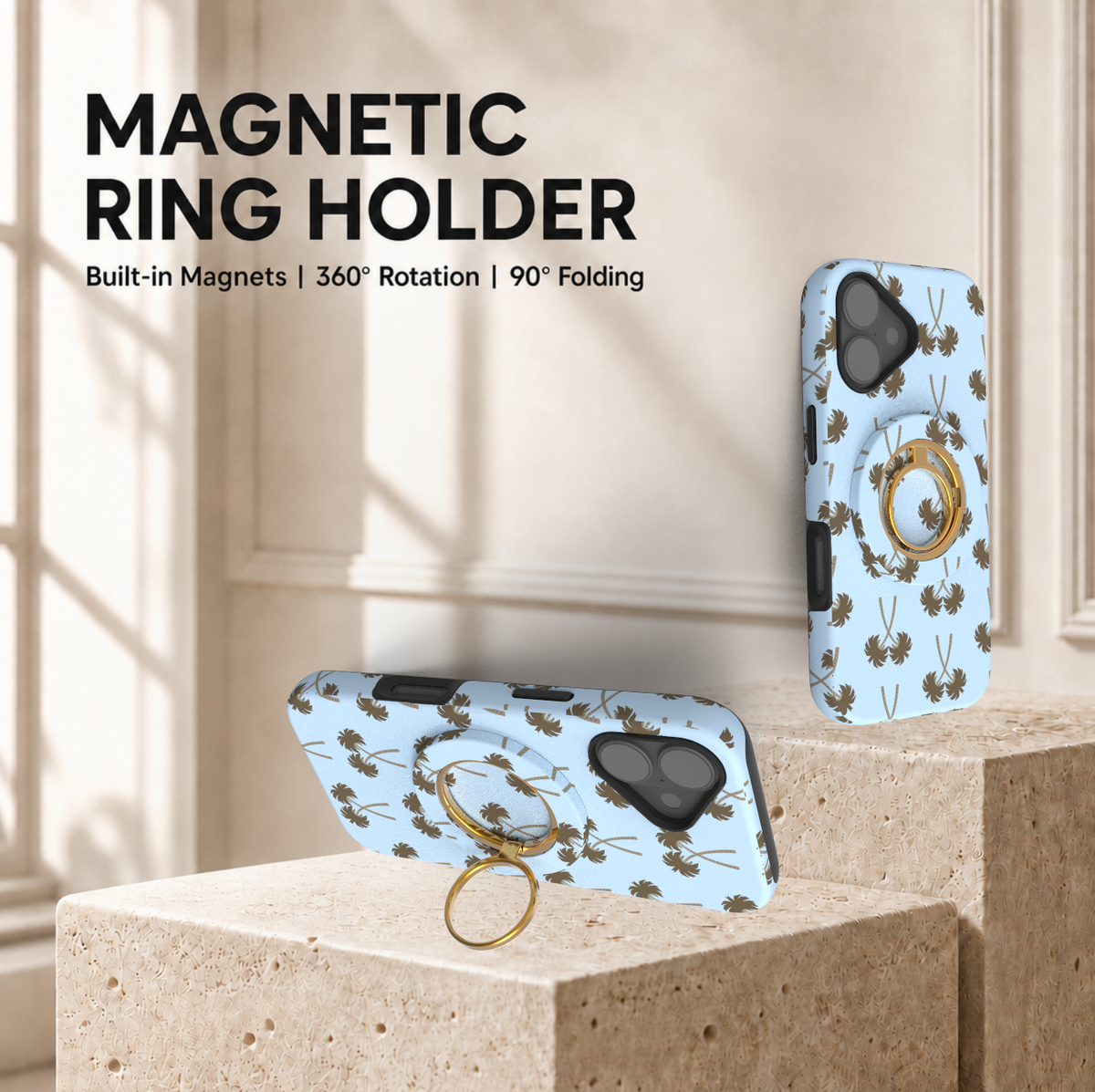 Palm Riviera Magnetic Ring Holder