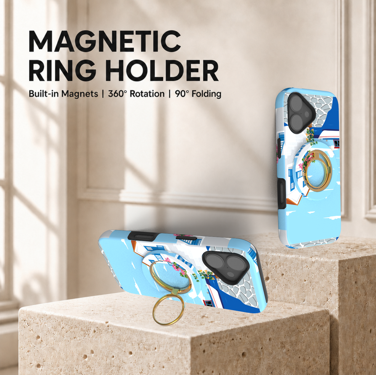 Mediterranean Breeze Magnetic Ring Holder