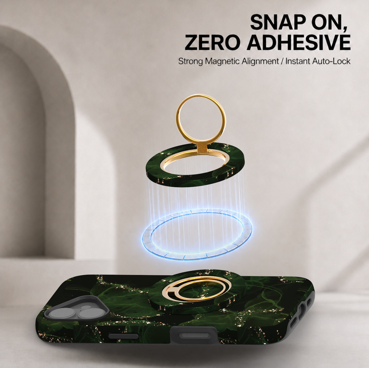 Aura Green Magnetic Ring Holder