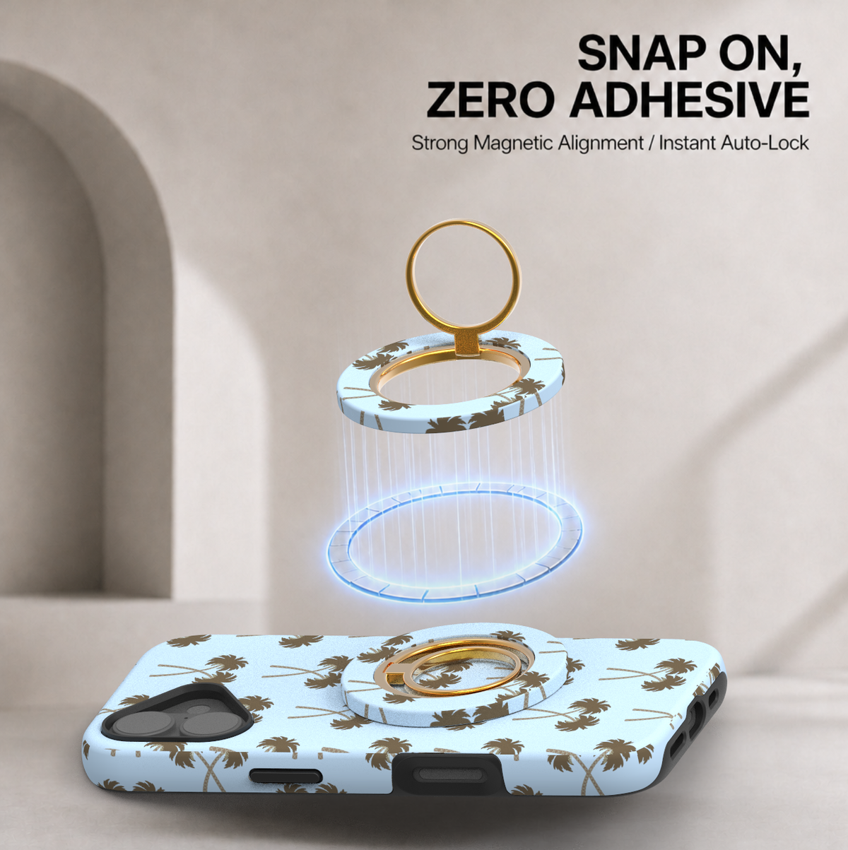 Palm Riviera Magnetic Ring Holder