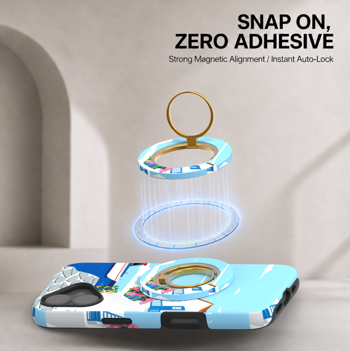 Mediterranean Breeze Magnetic Ring Holder