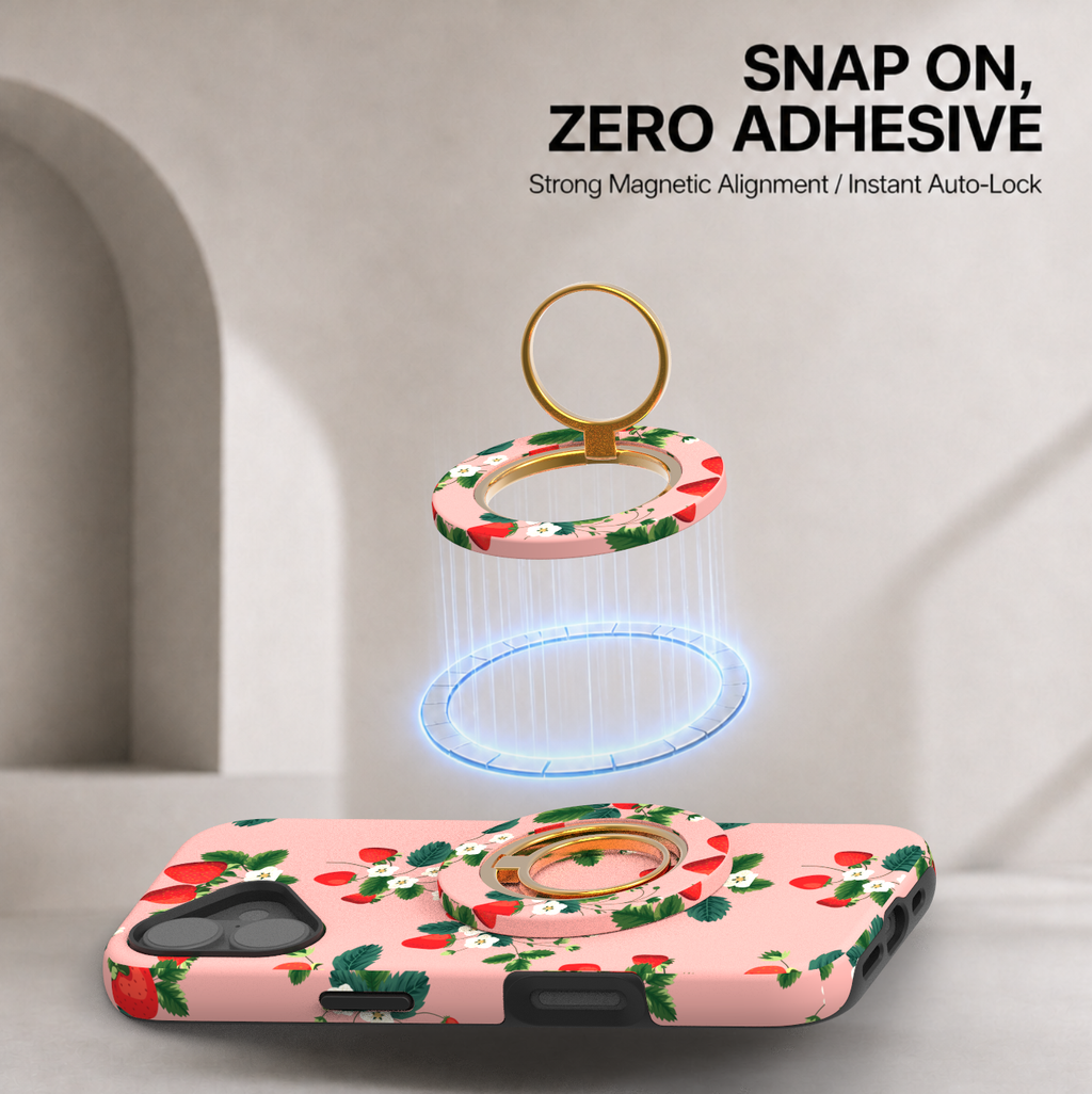 Strawberries & Champagne Magnetic Ring Holder