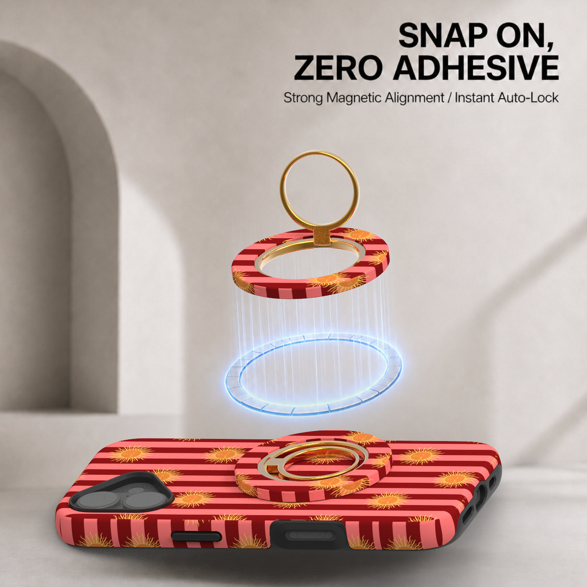 Sun-Kissed Magnetic Ring Holder