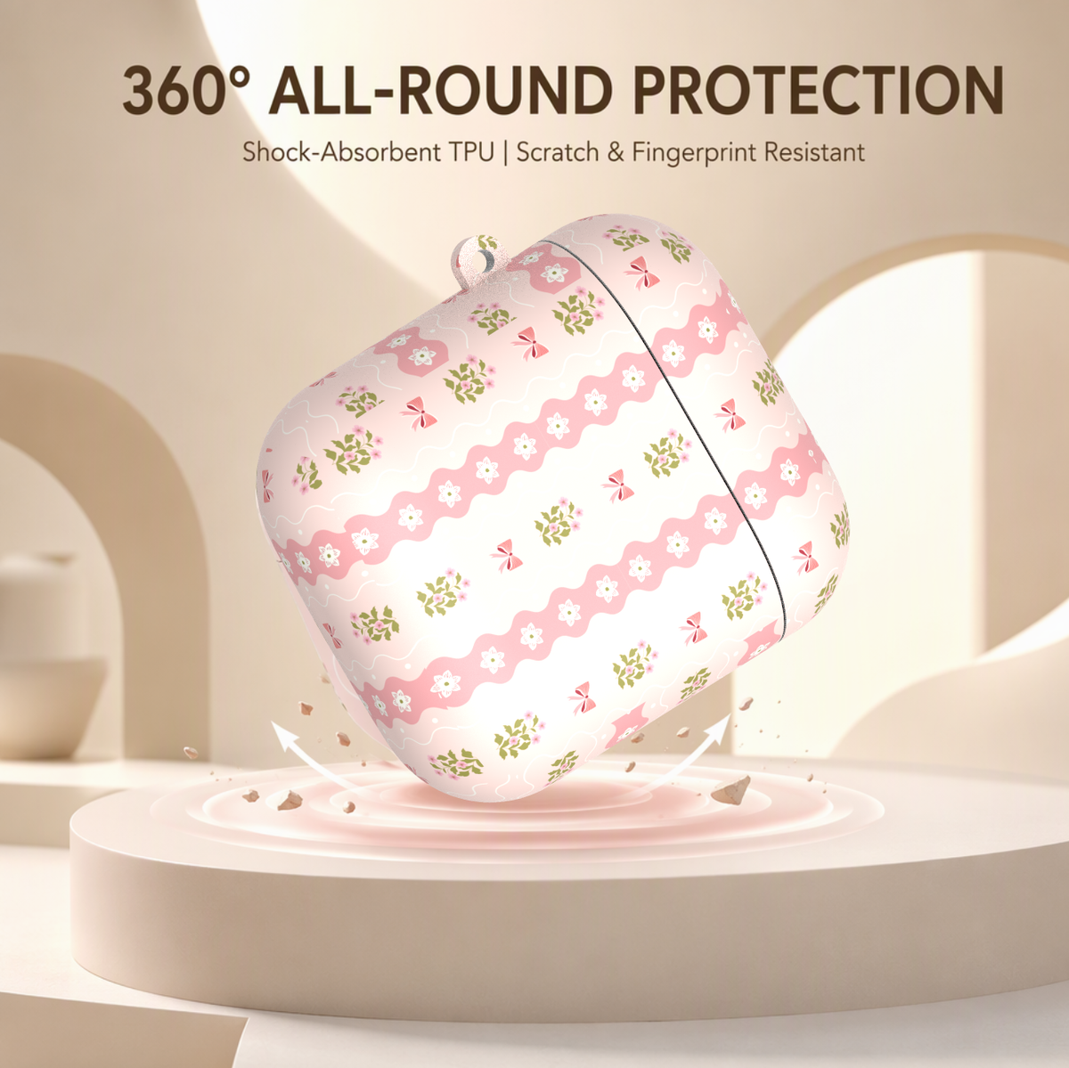 Provence Rosebud AirPods Case