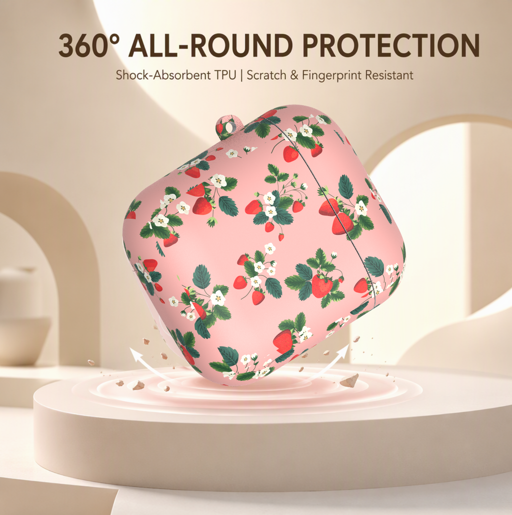 Strawberries & Champagne AirPods Case