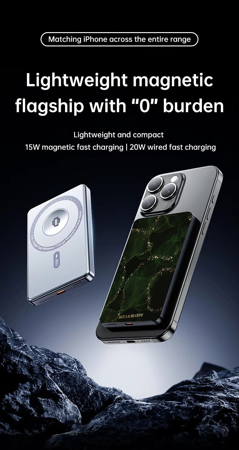 Aura Green Magnetic Power Bank